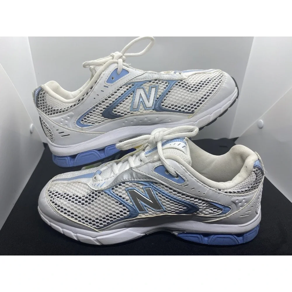 New Balance 540 CW540WF White Blue Running Shoes Sneakers Womens Size 9